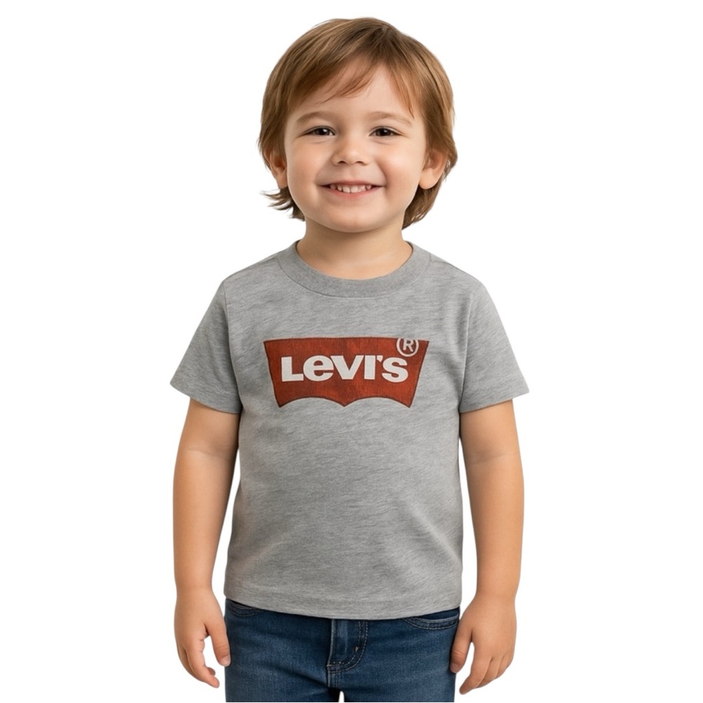 Levi’s Gray T-shirt Boys Short Sleeve Tee Size 4 XS